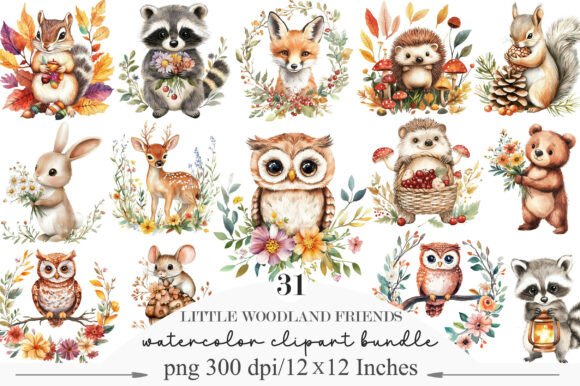 Download Little Woodland Friends Clipart - Friends Collection