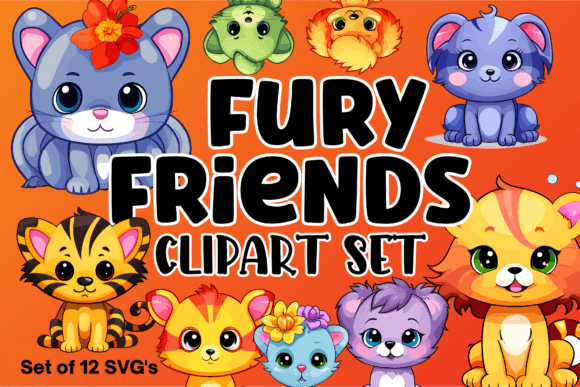 Download Fury Friends Animal Clipart - Friends Collection